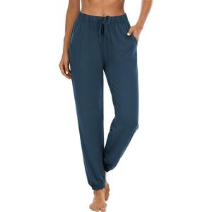 Sarin Mathews Yoga Sweatpants Womens Size M  Drawstring Waist Straight Leg